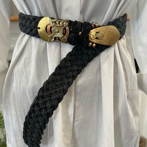 Vintage braided belt OS